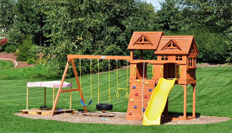 Wooden Playset Installation in Littleton, CO